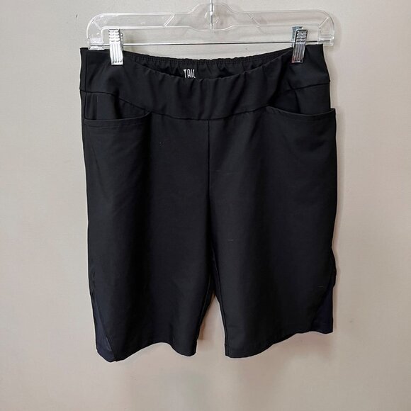Tail White Label Black Active Shorts- Size 8 - Picture 1 of 5